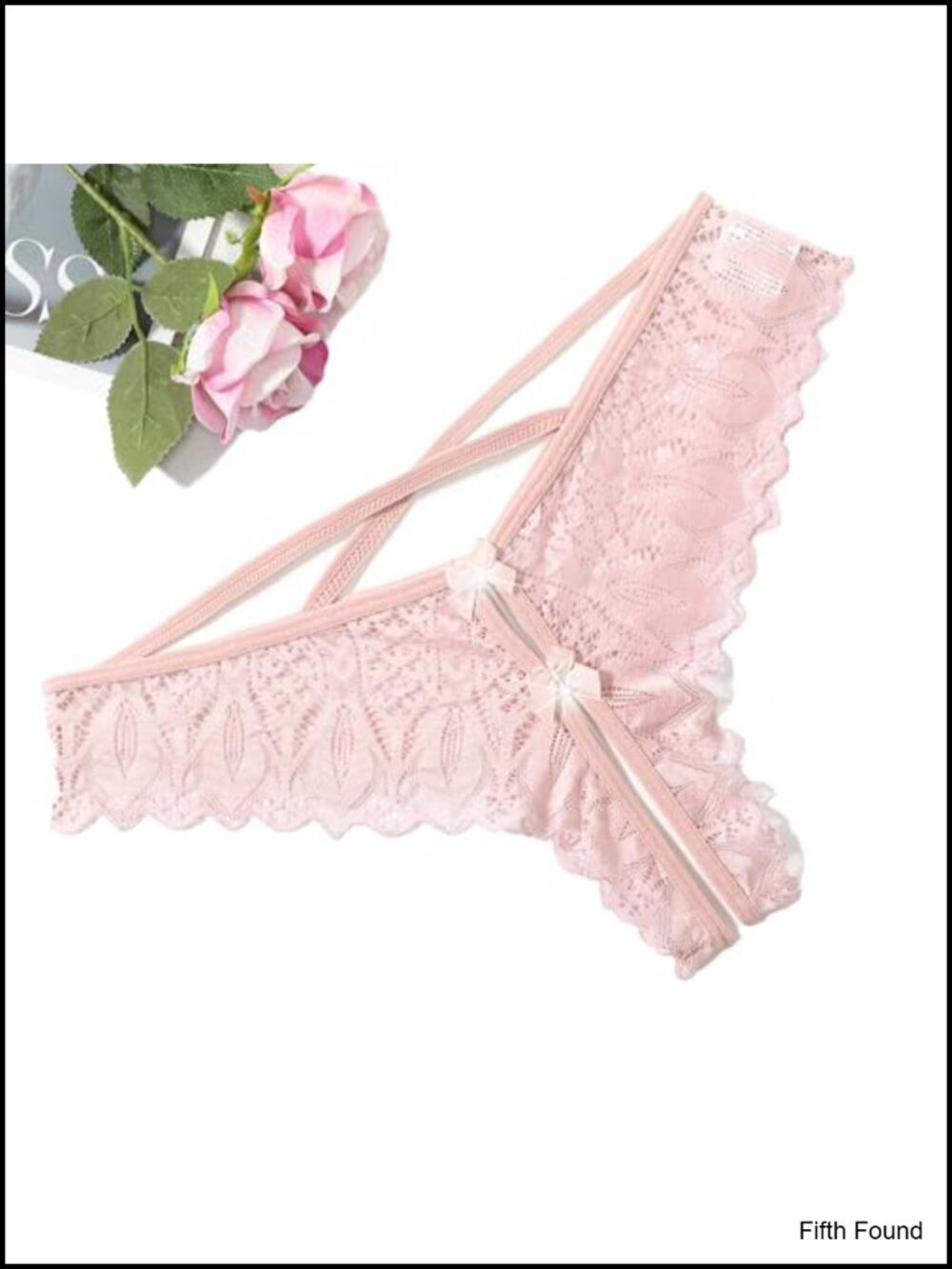 Lace Criss Cross String Thong Panties